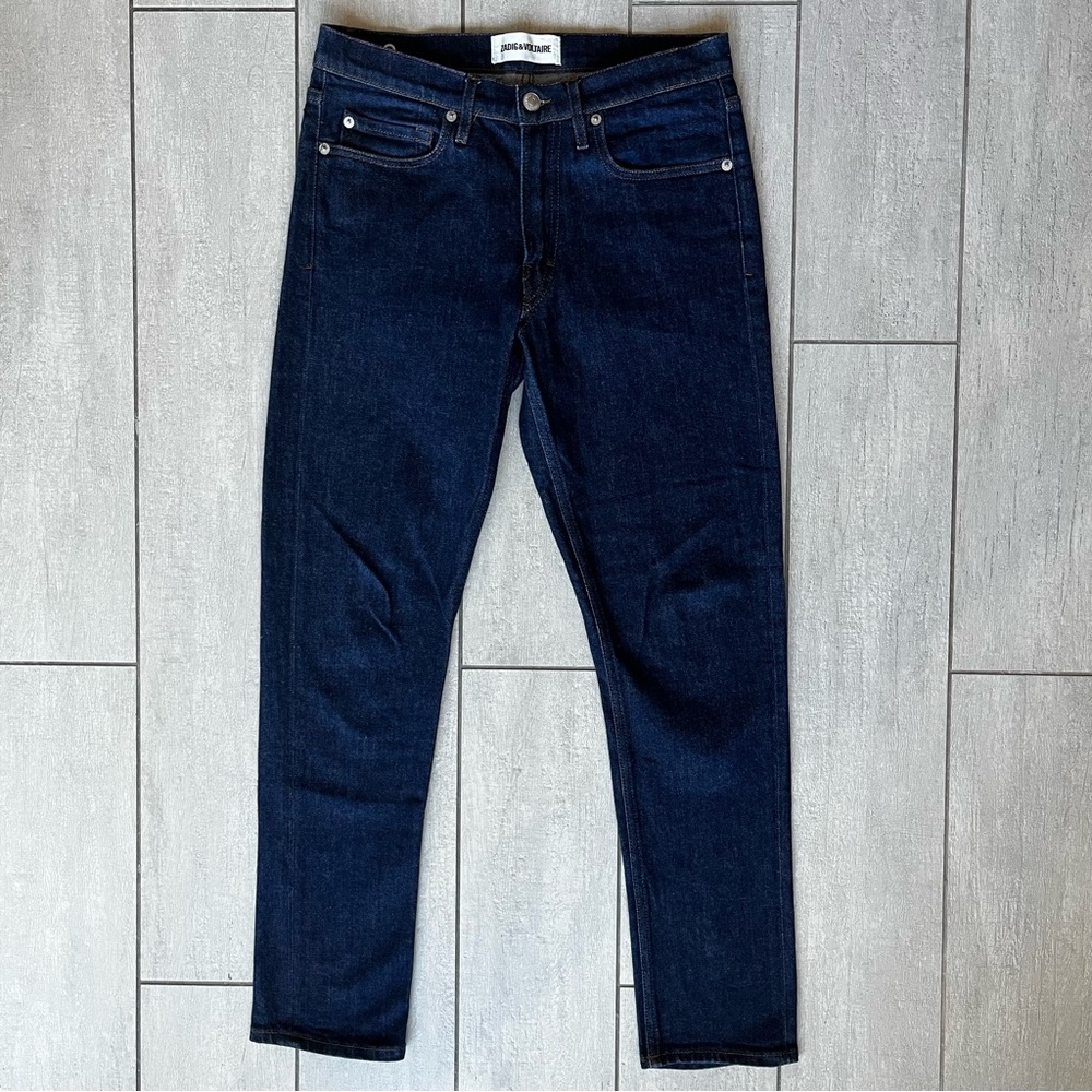Zadig & Voltaire Denim Jeans Women’s 28 Slim Fit Dirk Rinse Dark Indigo Wash